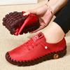 2026 New Spring Casual Women Shoes Platform Loafers  Lace Up Leather Flats Slip-On Mom Shoe