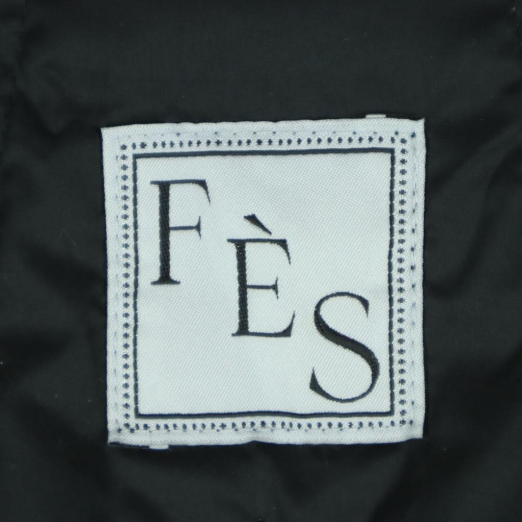 Unused FES Long Sleeve Down Coat 38 Black Women Used