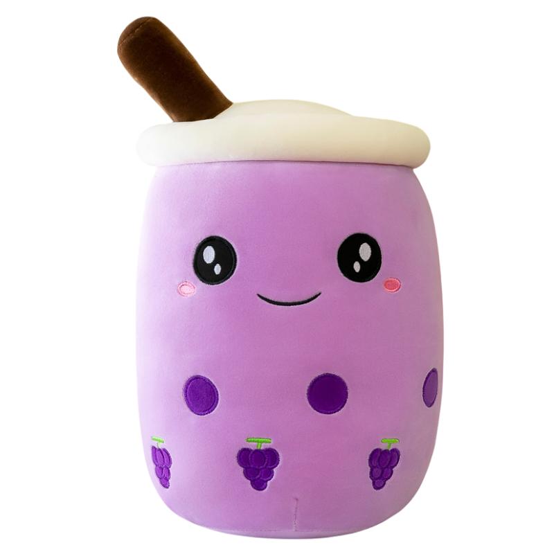 

Milk Tea Bottle Plush Toy Soft Plushie Cartoon Huggable Pillow Kids Gifts Decor 24cm/9.45in фіолетовий