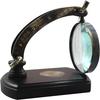 Antique Desk Magnifying Glass Vintage Map Reader Lens Brass Folding22.86 X15.24cm Brass