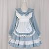 Maid Gothic Sailor Cosplay Ruffled Lolita Long Sleeve Costume Neat and Perfect for Cafes and Amusement Parks Size [ShouKi Manufacturing] Outfit,