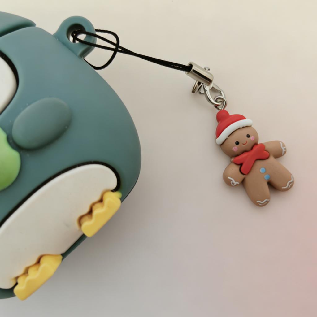Christmas Gingerbread Man Phone Lanyard Instantly Adds a Warm Holiday Atmosphere to Your Daily Life When Hung on Your Phone