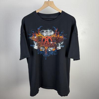 OFFICIAL Aerosmith Engine Motor Vintage Y2K Tour Rock Concert T Shirt Boxy 2XL Unisex T-Shirt