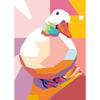 Cute Goose Wall Poster Canvas Printing Fashionable Aesthetics Natural Canvas Decoration Gifts Popular Room Home Villa Decoration