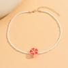 Elegant Colorful Bohemian Necklace Sweet Flower Flower Clavicle Chain Beads Flower Chain Necklace Wedding