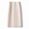 Women's High Waist A-Line Midi Skirt Non-Stretch Commuter Suit Skirt With Back Slit