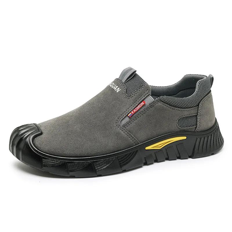 Casual Shoes for Men Fashion Breathable Men's Sneakers Outdoor Non-Slip Work Shoes Comfortable Slip On Loafers Men Driving Shoes