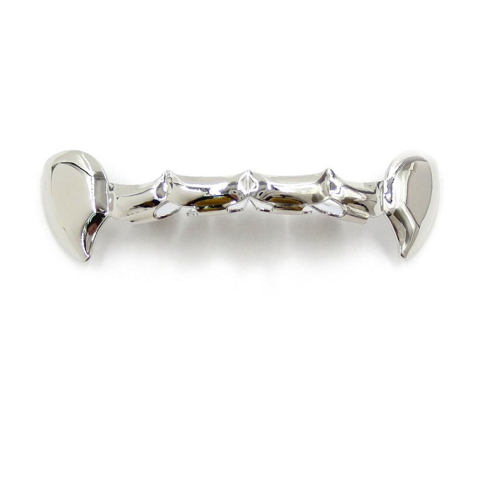 Gold Plated Vampire Fang Grillz – Hip Hop Style for Halloween