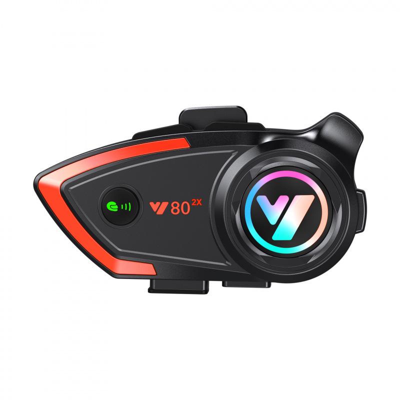 Y802x Bluetooth Motorcycle Helmet Intercom: 800m Two-Person Communication for Third-Party Helmets Hard Label