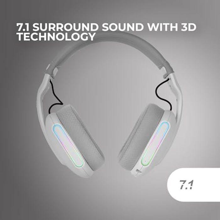 Gaming Headset - Mars Gaming - Mhw-pro - 7.1 3D Sound - Bluetooth 5.3 - Argb Lighting