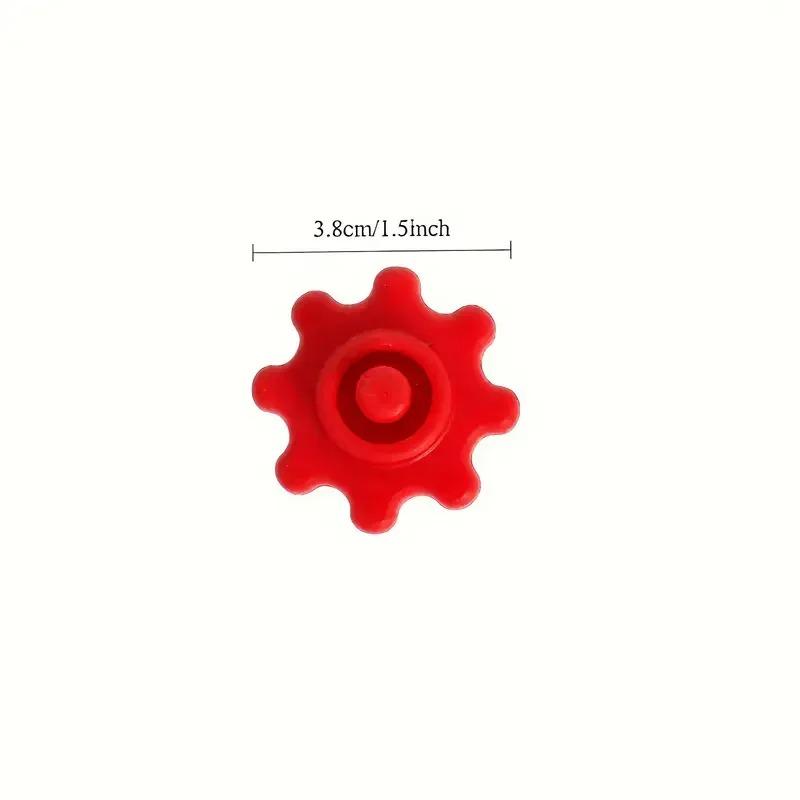 2pcs Tools Flexible Gear-Style Tube Caps, Durable Plastic, Prevents Glue Hardening, for Silicone Repair, Outdoor Use, Gift