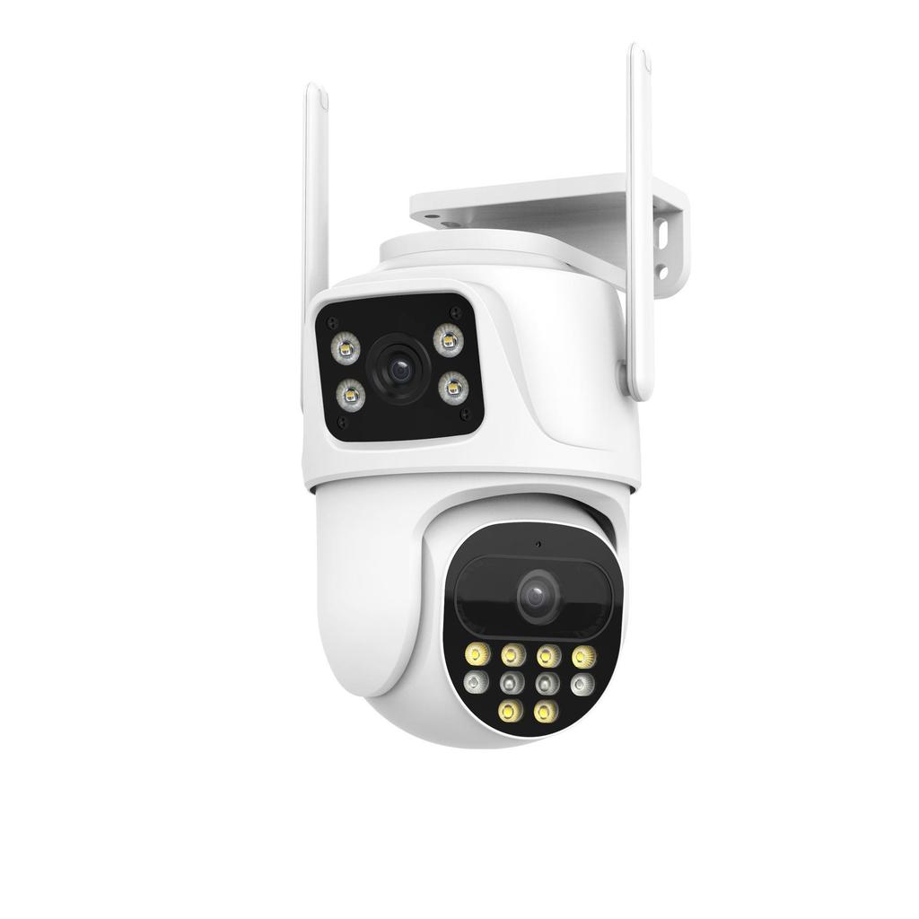 ICSee PTZ Dual-Lens 3MP HD Wireless Surveillance Camera with Dual-Screen