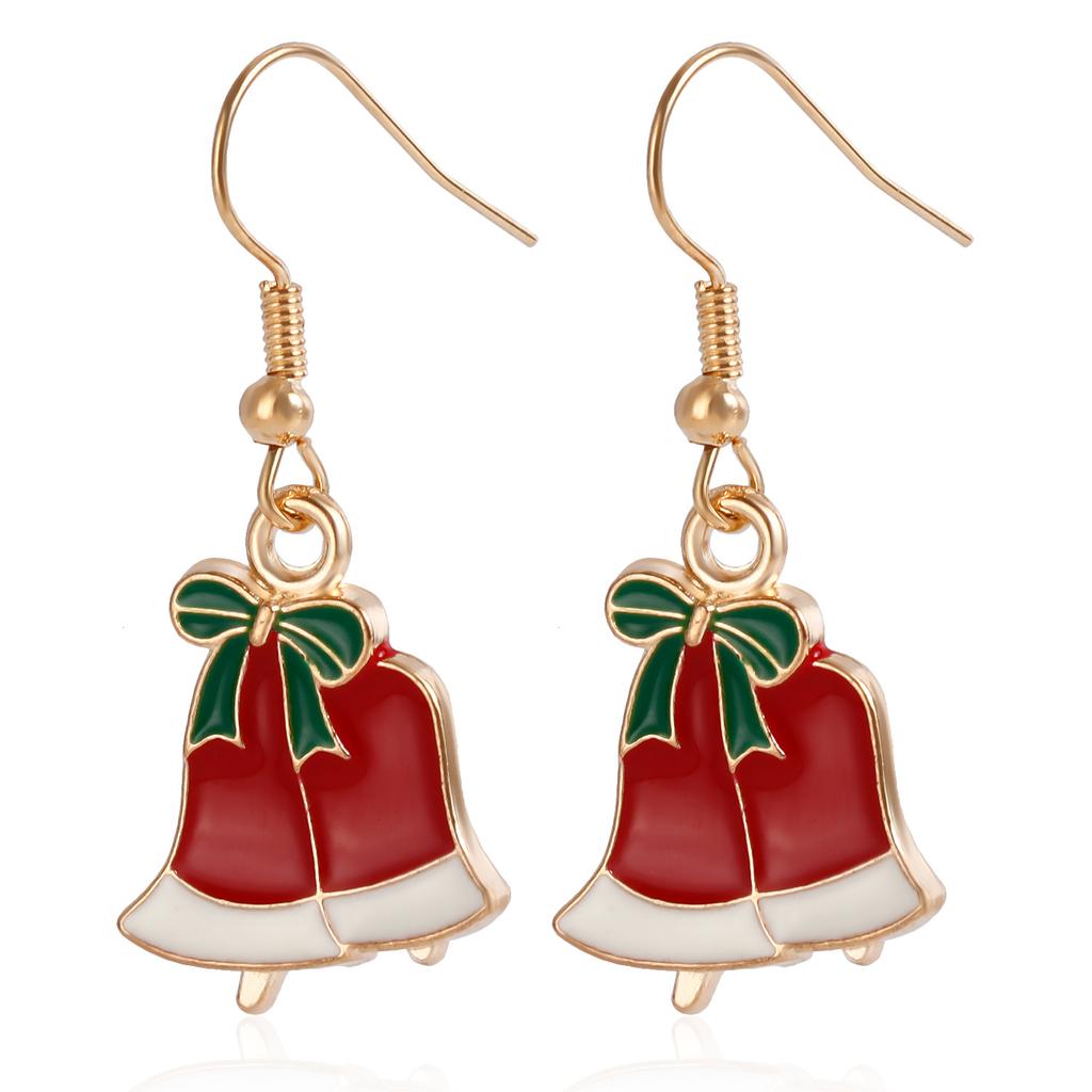European and American Christmas earrings, new Santa Claus Elk snowflake earrings Christmas gifts