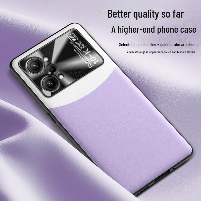 Liquid Leather Case for Oppo K10 Pro, Offers Anti-fall and Anti-fouling Protection In a Single Piece.