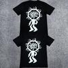 Retro Summer Ad Shortsleeved Wysd Talk Sun Roll Fun Printed American High Street Skateboard Cotton Roundneck Tshirt