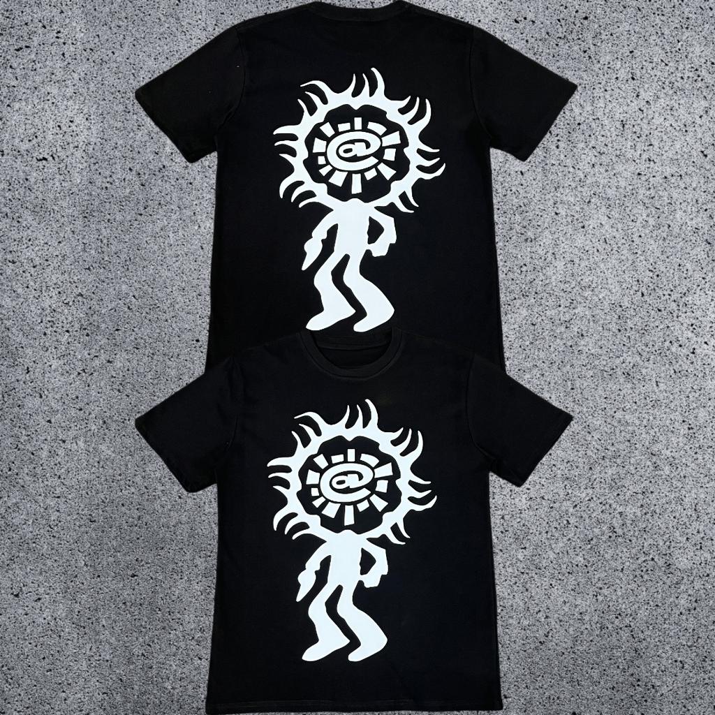 Retro Summer Ad Shortsleeved Wysd Talk Sun Roll Fun Printed American High Street Skateboard Cotton Roundneck Tshirt