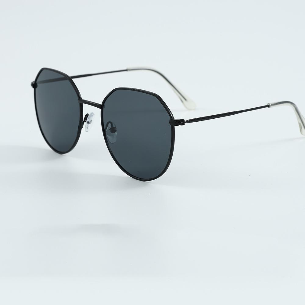 Retro Round Metal Frame Sunglasses Men'S And Women'S High-End Sunglasses Uv-Proof Glasses