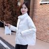WTEMPO Stand Collar Solid Color Asymmetrical Jackets Women's Clothing Winter Loose Casual Tops Commuter Warm Coats