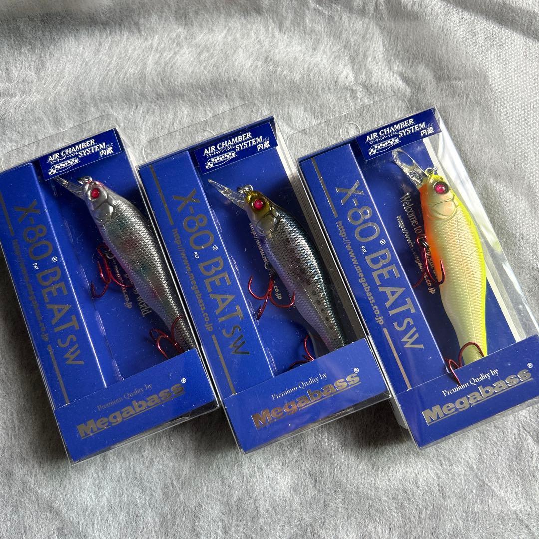 Used Megabass X-80 BEAT SW 3 piece set