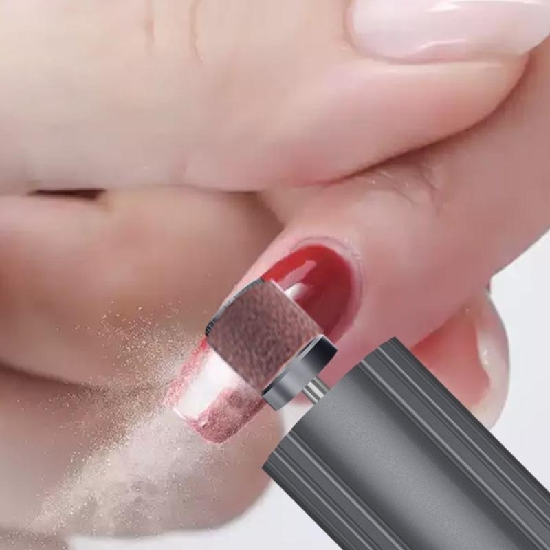 Rechargeable Wireless Foot Grinder With Metal Construction And Ergonomic Handle For Home Pedicure