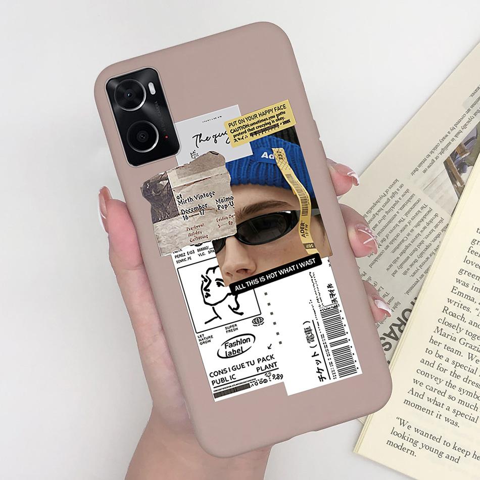 Phone Case For Oppo A96 A97 Cat Monster Soft Matte Silicone Anti Drop Back Cover For Oppo A 96 97 OppoA96 Bumper Funda Coque Bag