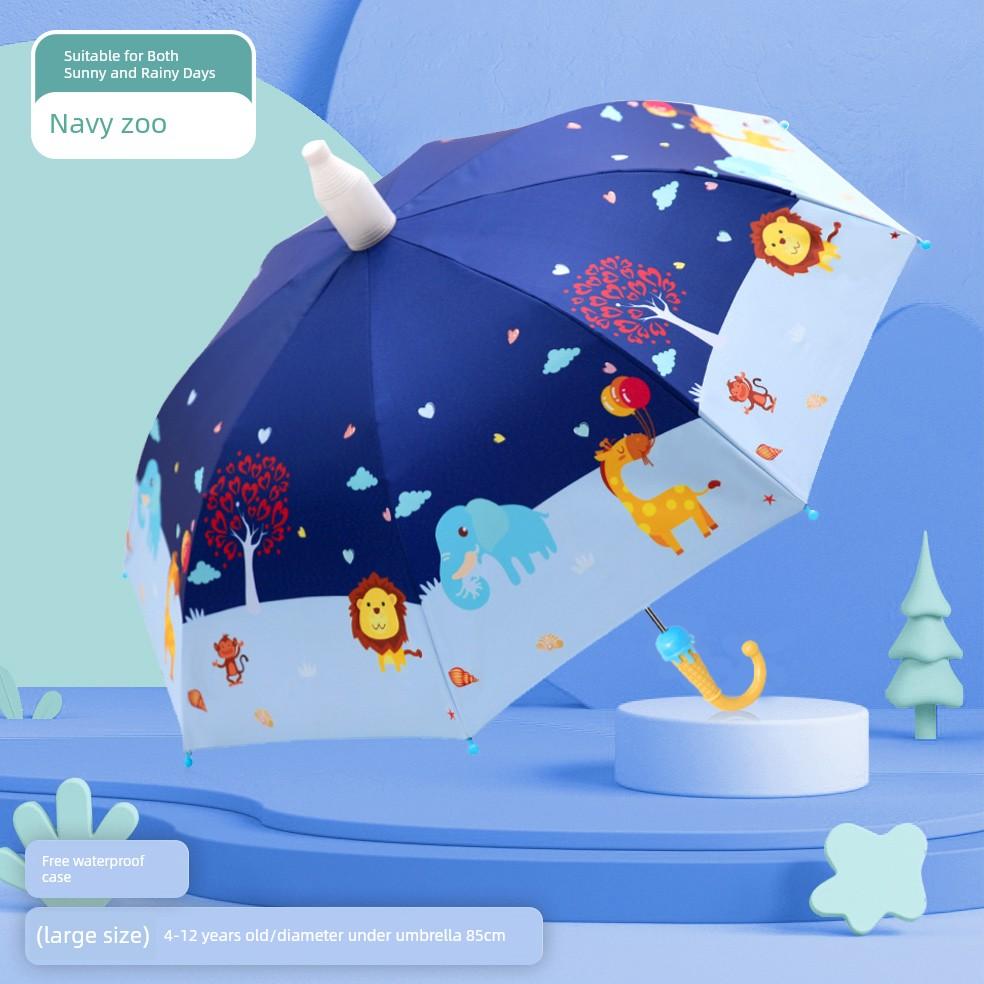 Children's Umbrellas for Boys and Girls, Kindergarten Kids, Babies, Elementary School Students, Special Automatic Cartoon Sunshade Umbrellas for