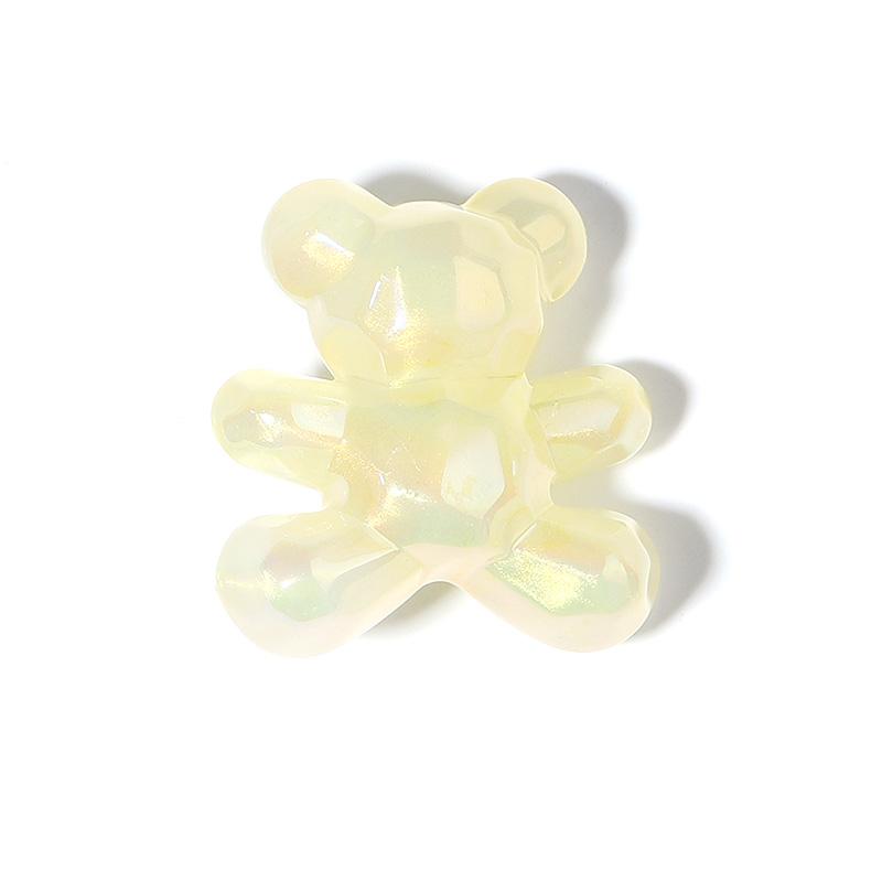 10Pcs Candy Color Bear Acrylic Beads Faceted Cute Gummy Bear Loose Beads for Jewelry Making DIY Gifts Necklace Bracelet Supplies