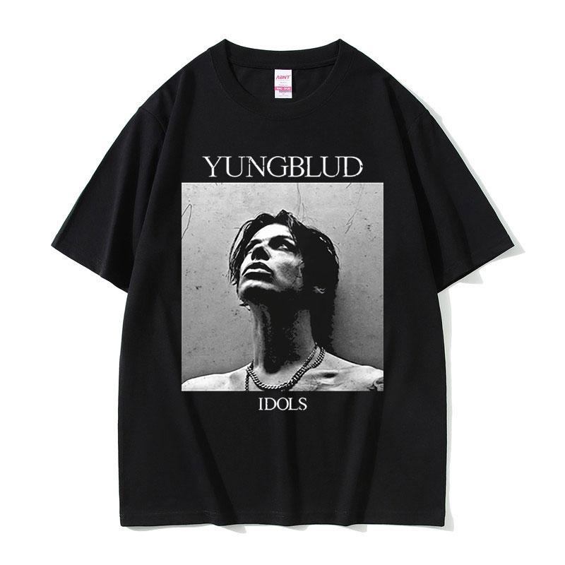 Rocker Yungblud IDOLS Album Tour 2025 T-shirt Men's Women Hip Hop Rock Summer Short Sleeve T Shirts Casual Vintage T-shirts