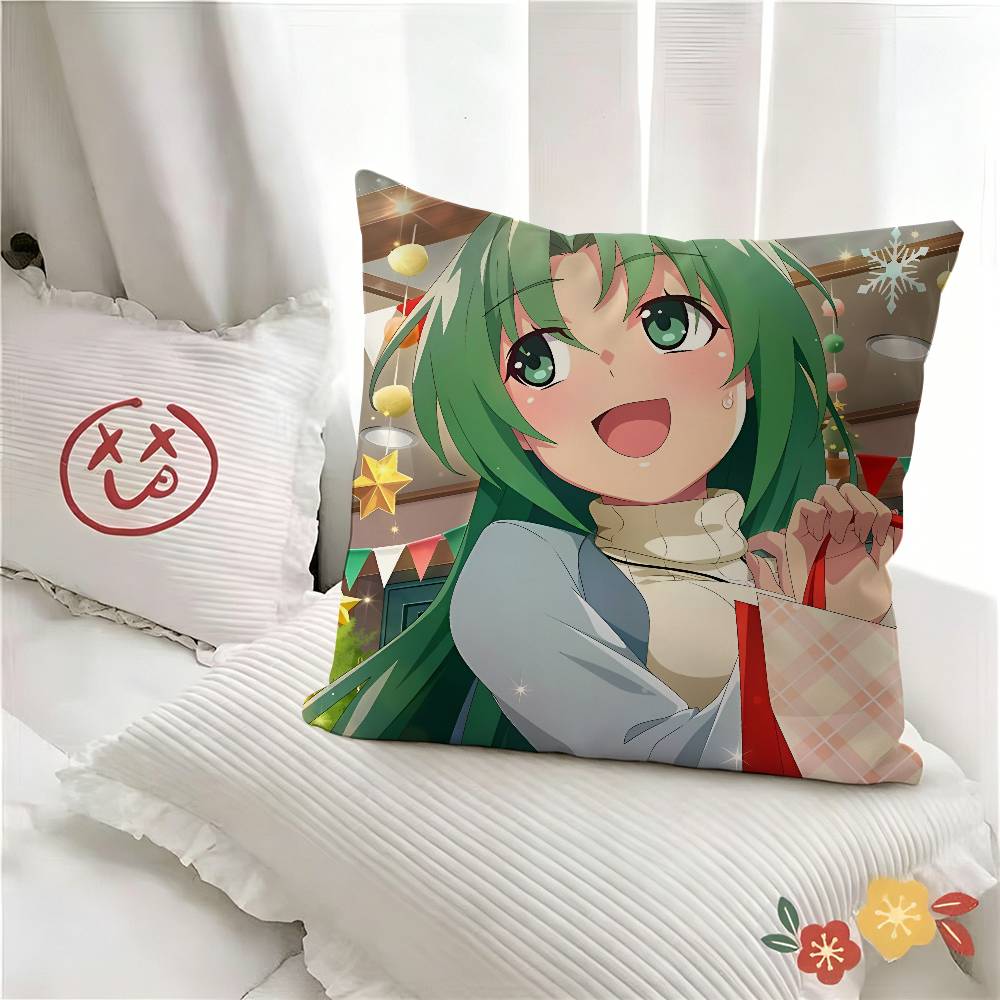 pc Anime HHigurashi When They Cry Pillow Case Fashion Square Pillowcase Bedroom Sofa Room Ins Decoration Leisure