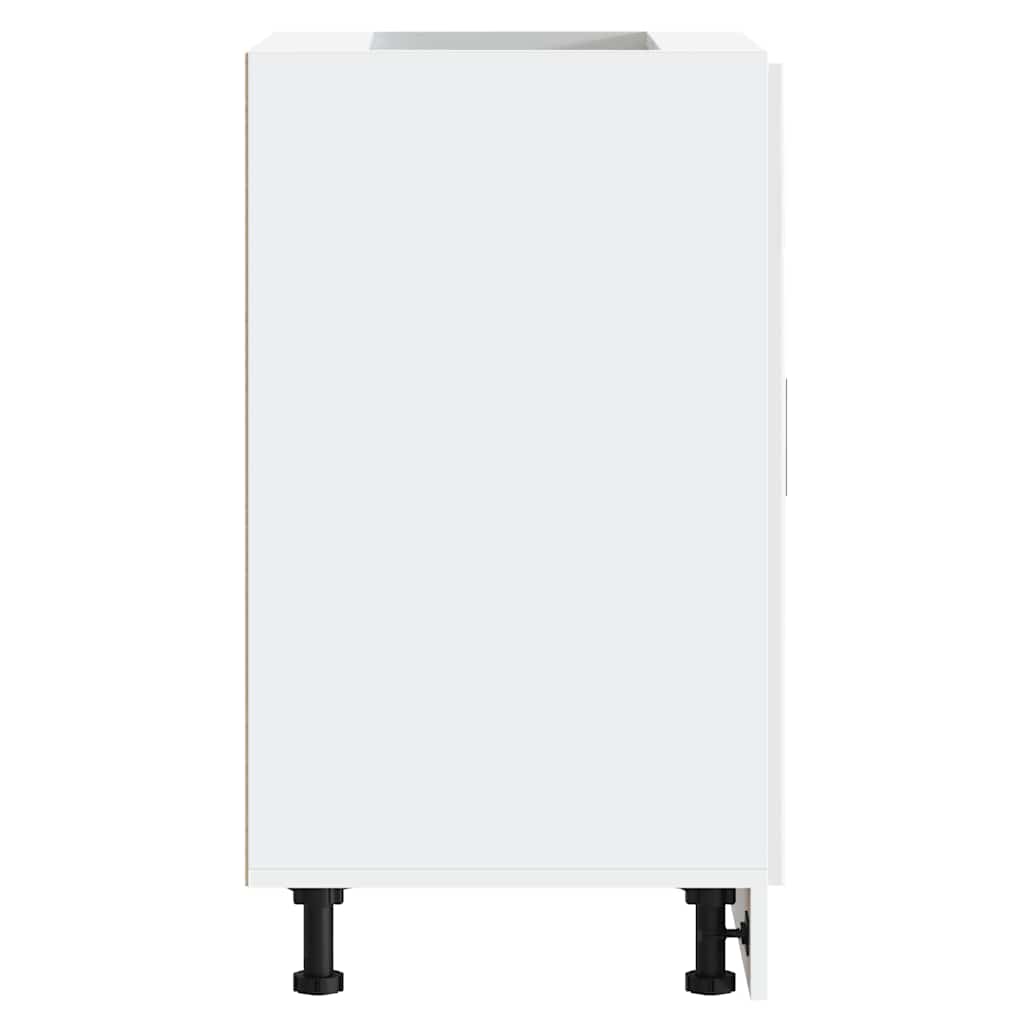 Vidaxl Kitchen Base Cabinet, Porto, White, Wood-based Material