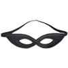 Sleek Unisex Black Faux Leather Mask Halloween Cosplay Superhero Party Costume