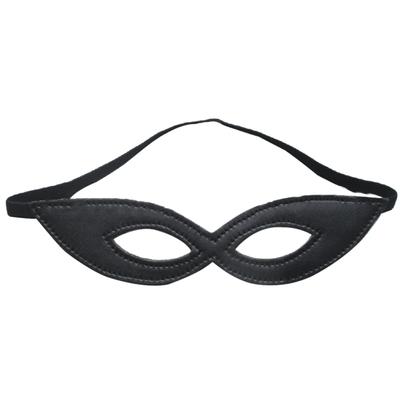 Elegante Unisex Schwarze Kunstleder Maske Halloween Cosplay Superhelden Party Kostüm