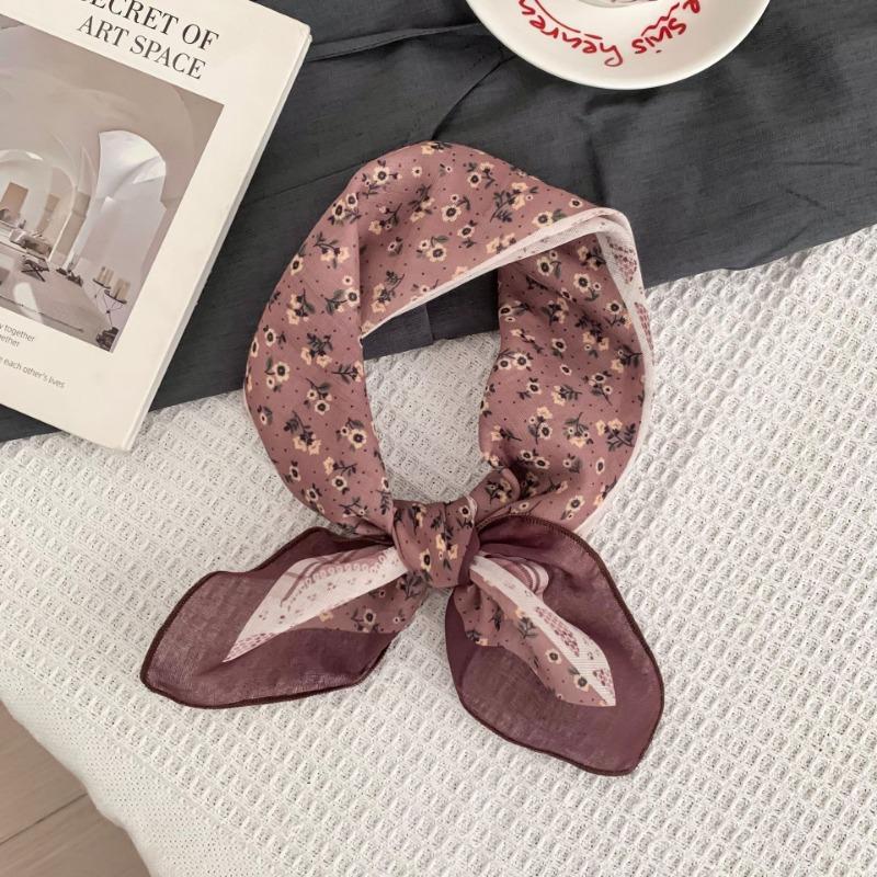 

Квадратный шарф новый шейный платок маленькая шаль дышащий свежий мягкий литературный платок для сумки головной платок повязка на голову шелковый шарф аксессуары для талии