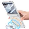Applicable To Samsung Zflip1 Mobile Phone Case Magnetic Hinge Case Film Integrated Magsafe Wireless Charging Flip1 Protective Case