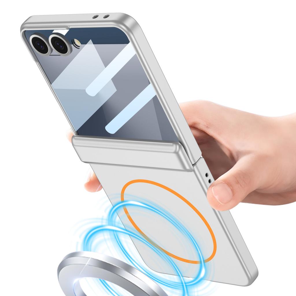 Applicable To Samsung Zflip1 Mobile Phone Case Magnetic Hinge Case Film Integrated Magsafe Wireless Charging Flip1 Protective Case