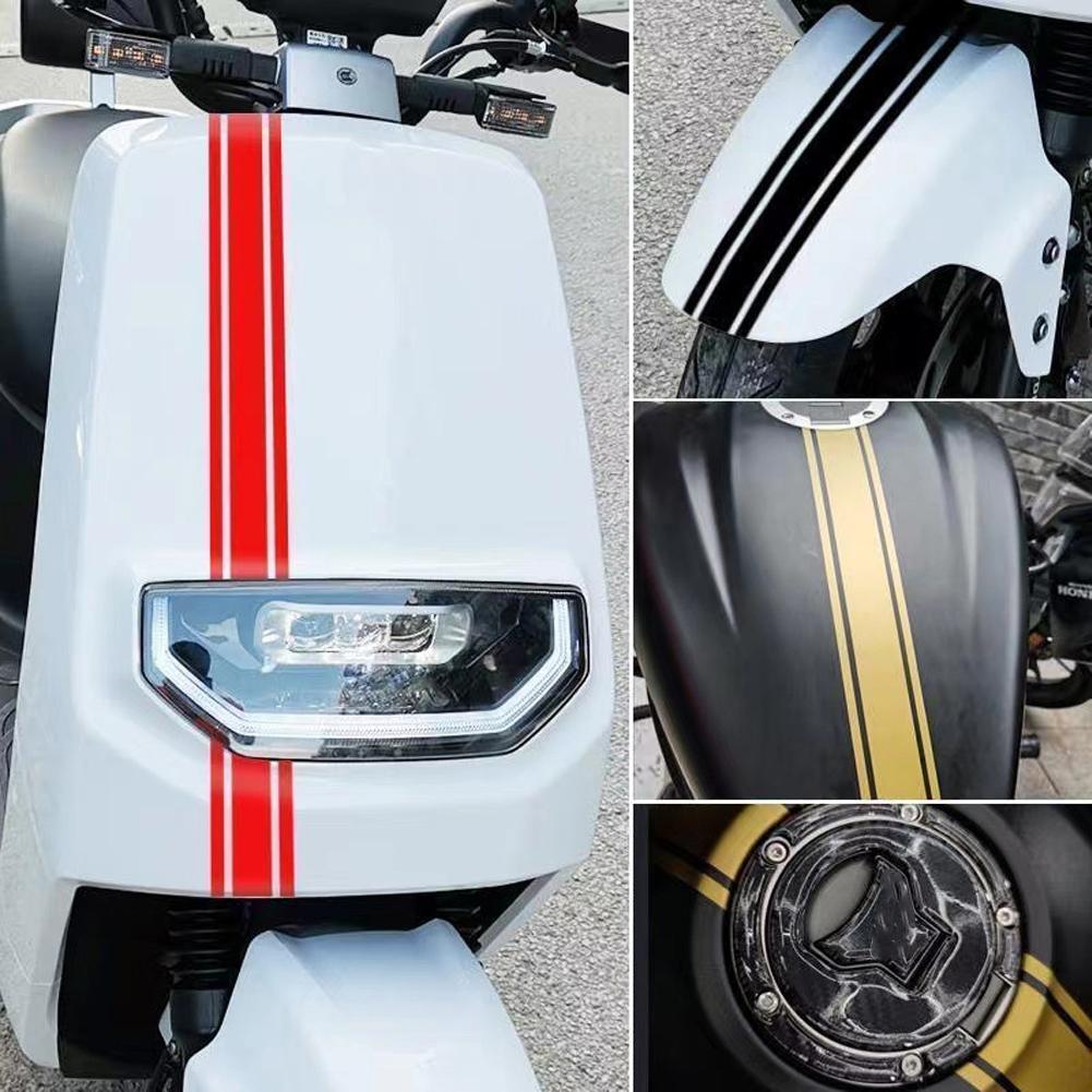 1PCS Motorcycle Stickers 50*5cm Tank Cowl Vinyl Waterproof Stripe Pinstripe Decal Sticker For Racer Motor Styling Decorations