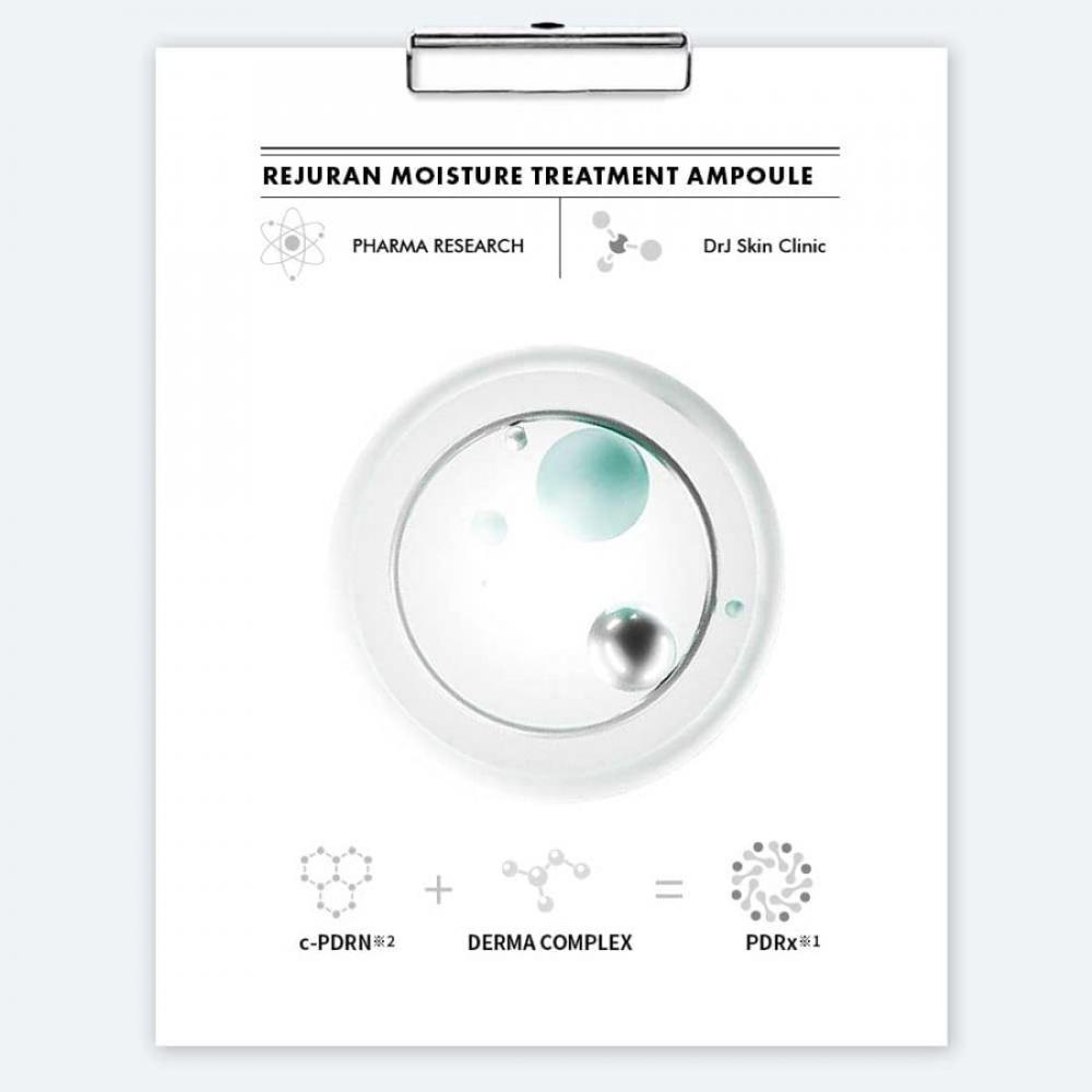 Rejuran Official Rejuran Derma Healer Moisture Treatment Ampoule 30ml Pdrn Serum Skin Care Korean Cosmetics  Single Item 