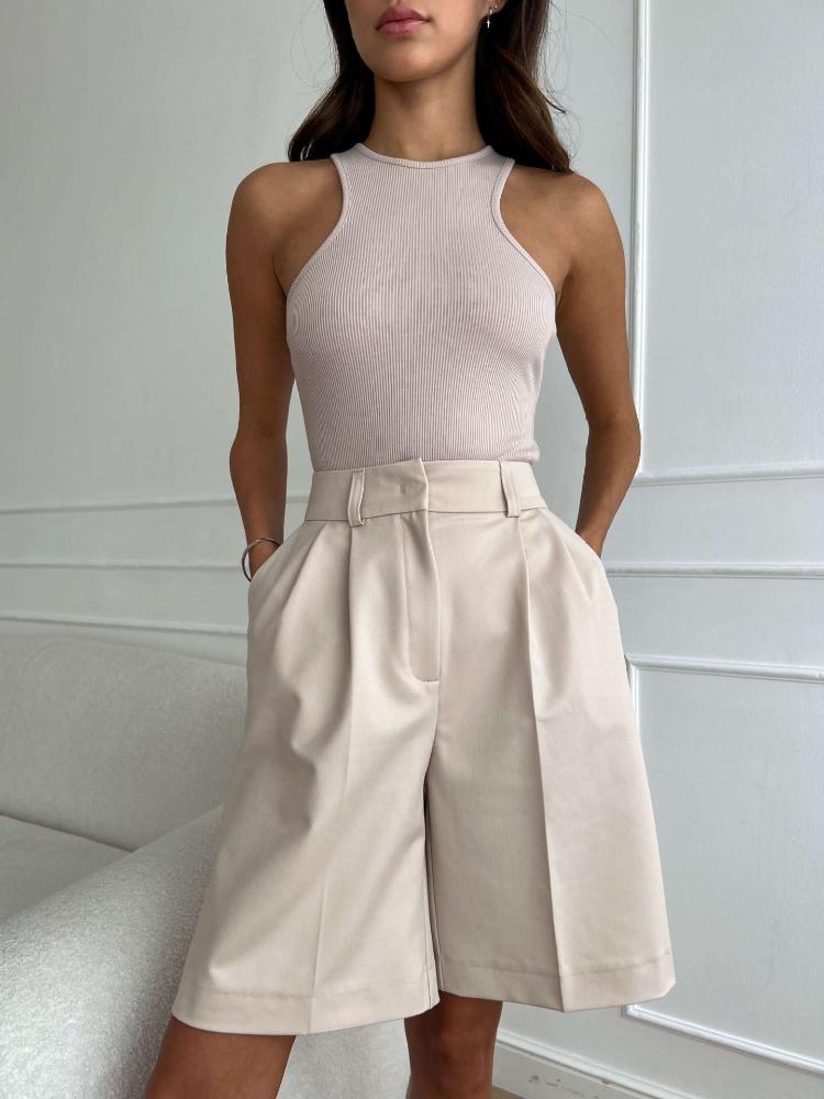 Summer New High Waist Shorts for Women Casual Loose Wide Leg Solid Shorts Female Short Pants Y2k Booty Shorts