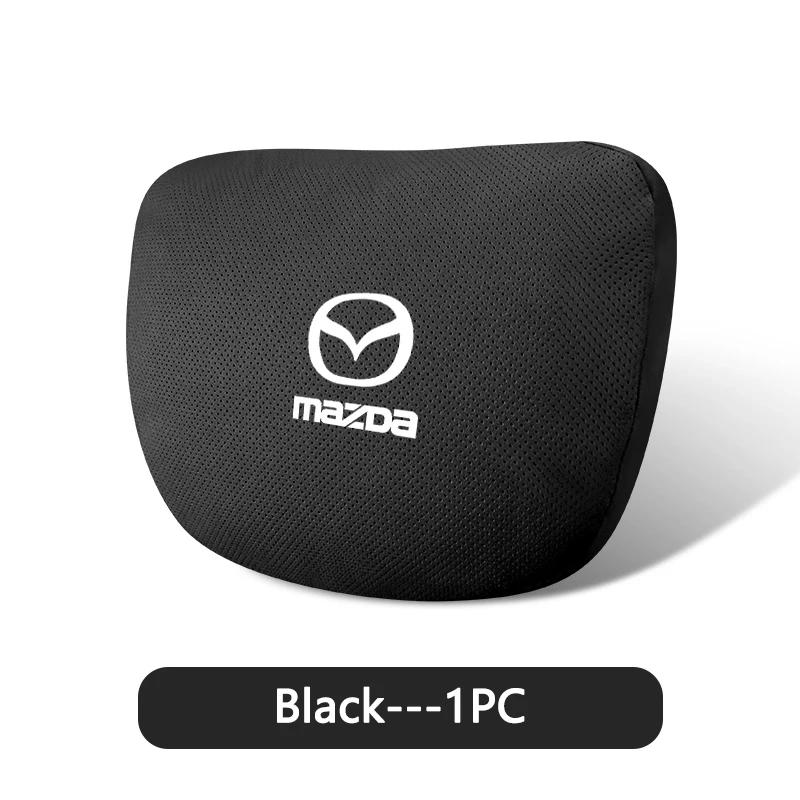 2025 Hot 1Pcs Car Seat Headrest Auto Emblems Neck Pillow For Mazda 2 3 6 5 Atenza CX3 CX5 MX5 CX7 Axela CX30 CX90 CX60 CX50 Acce