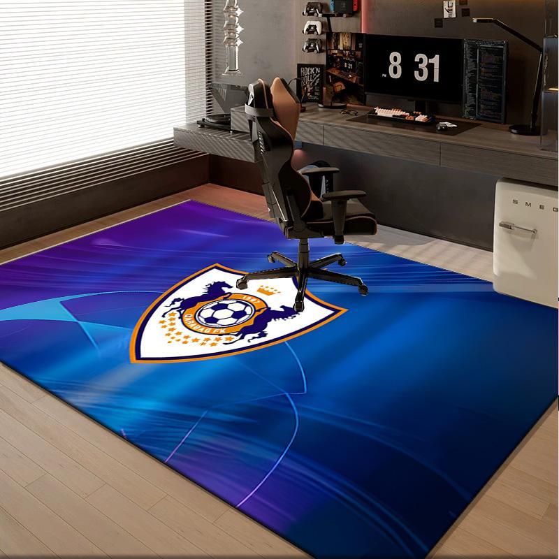 1PC rug Soccer Team Qarabag Design Carpet, Chair Rug,Area Rug for Office Bedroom living rooms bedroom, Doormat decor Christmas fan gifts