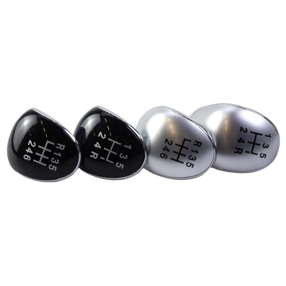 Silver Gear Shift Knob & Cover for Ford Cars - Modified Car Stick Accessories