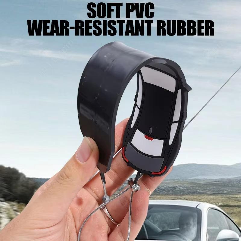 Auto Anti Static Strip Length Adjustable Flex Car Anti-static Belt Vehicle Ground Wire Strap Vehicle Supplies for Safe Driving