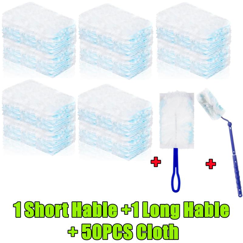 New 50-10PCS Dusting Brush Disposable Electrostatic Absorbent Fiber Duster Air-condition Car Furniture Cleaning Duster Set Tools