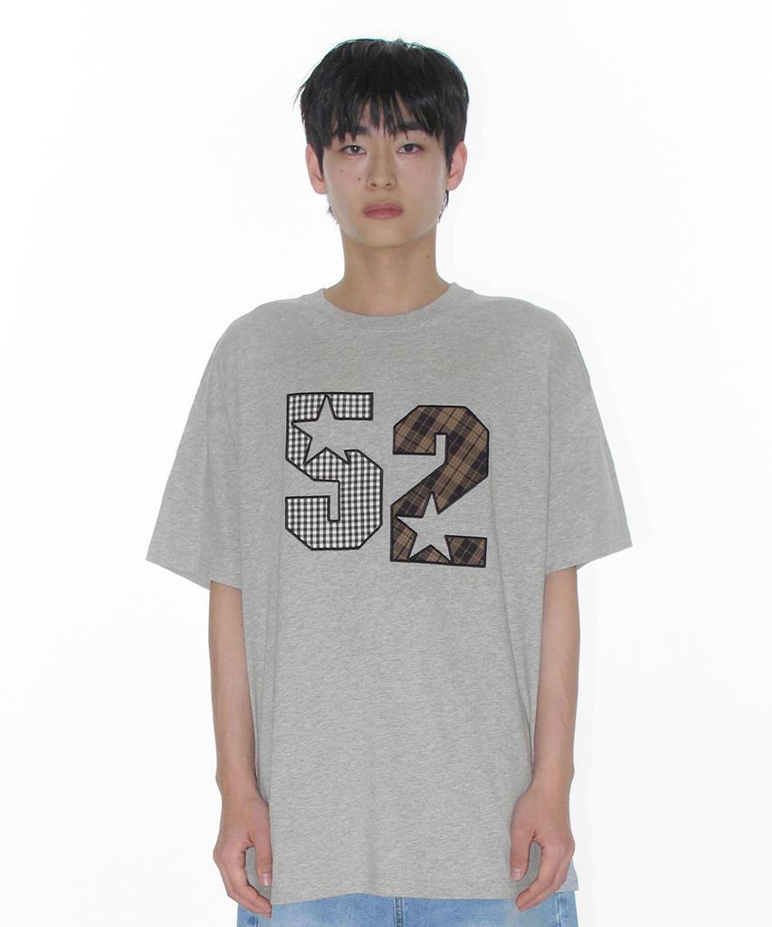 AMES-WORLDWIDE 52 Applique Tee Gray