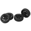 4 Pcs RC Car Tires LA0017 A86 Black 1cm Width 3cm Diameter Rubber Tire Replacement Part for LD?A86