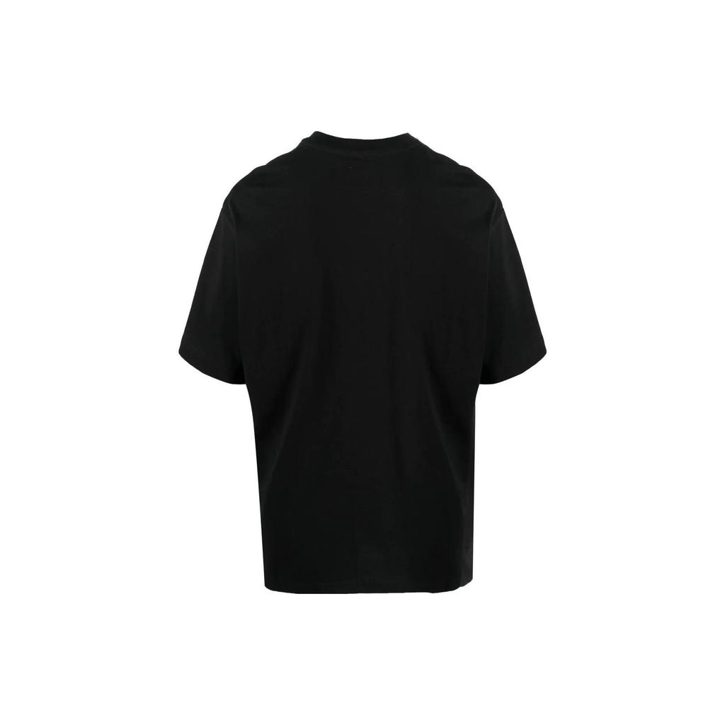 Nike T Shirts Men's Black Crew Neck Moderate Straight Fit DX5831-010