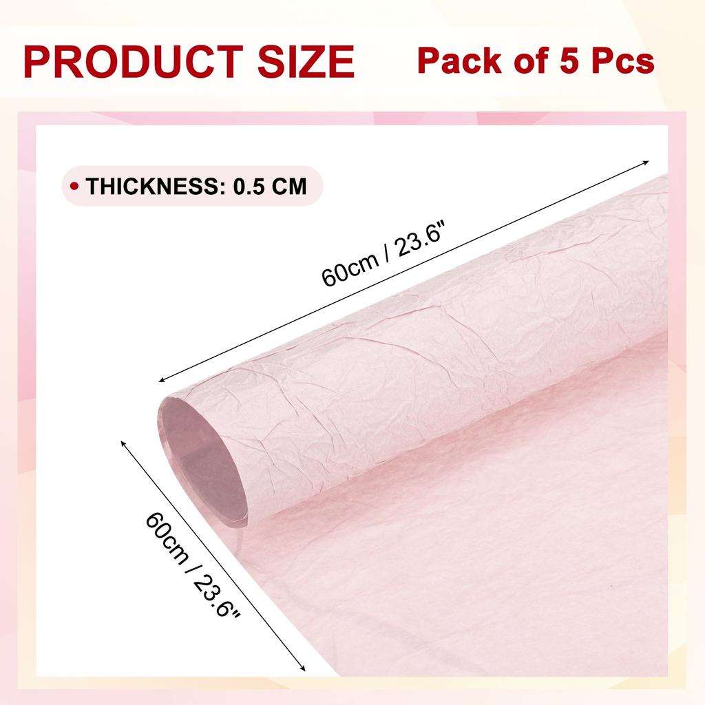 5pcs Flower Wrapping Paper Waterproof Bouquet Wrapping Paper Gift Wrapping Paper Birthday Wedding Ceremonies Paper Sheet