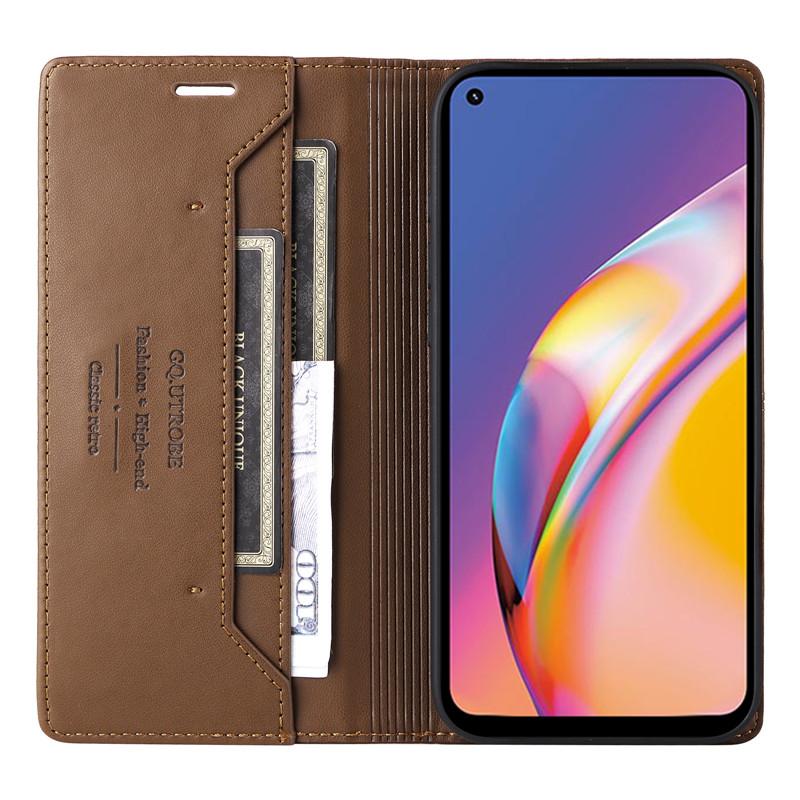 Magnetic Wallet Anti-theft Leather Case For OPPO Reno5 Lite Reno6 Z Reno 5Z 6Z 5G Pouch Shell Card Holder Phone Book Flip Cover