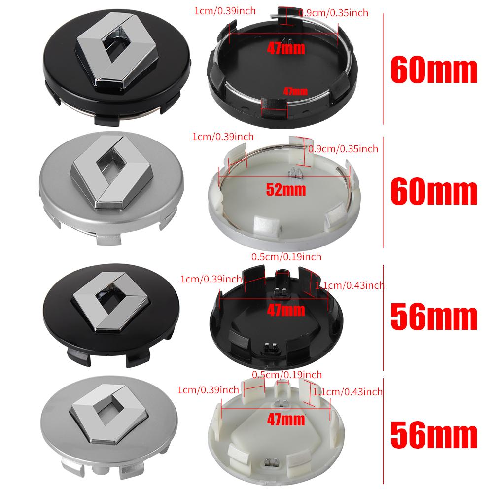 2026 Fierbinte Pentru Renault Autocolante Interioare 4 Bucăți 56/60MM Capac Central Jantă Roată Mașină Capac Jantă Insignă Pentru Renault Austral Kadjar Clio Meg