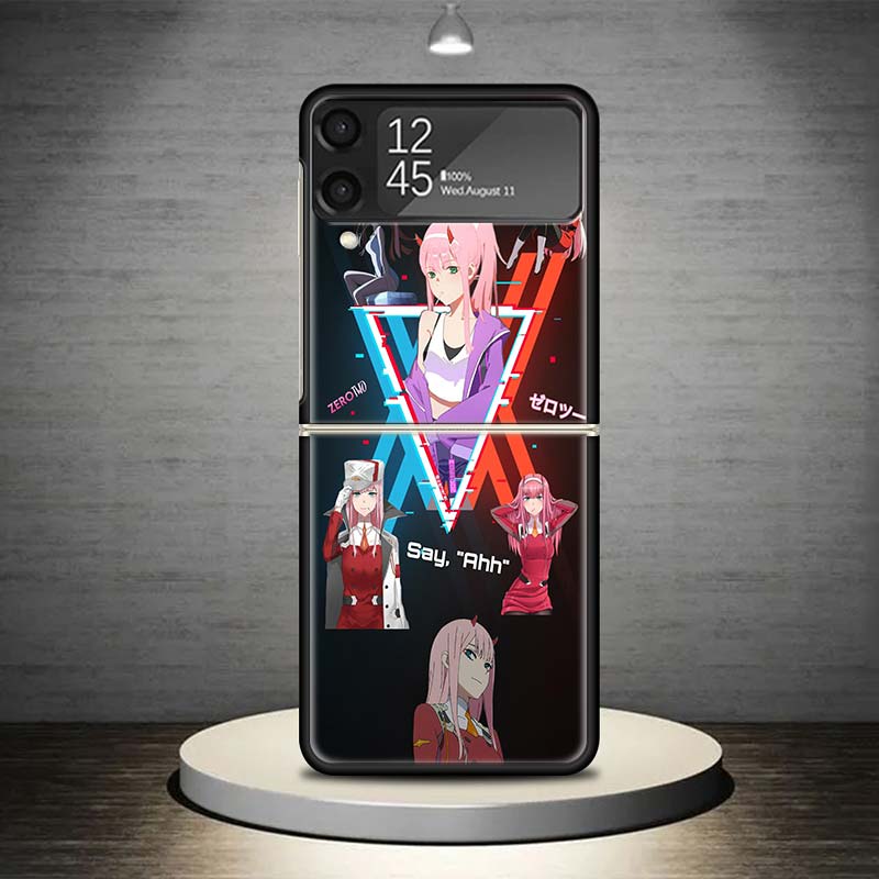 Darling In The FranXX Anime Phone Case For Samsung Galaxy Z Flip 7 6 5 4 3 5G Shockproof Cover Z Flip7 Flip6 ZFlip5 Flip3 Flip4
